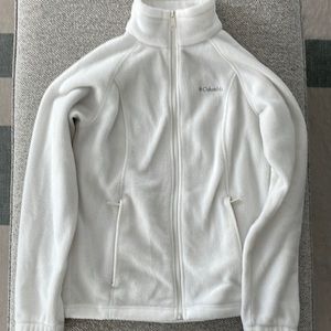 Columbia Fleece Jacket. Chalk white. Great condition. Size small.